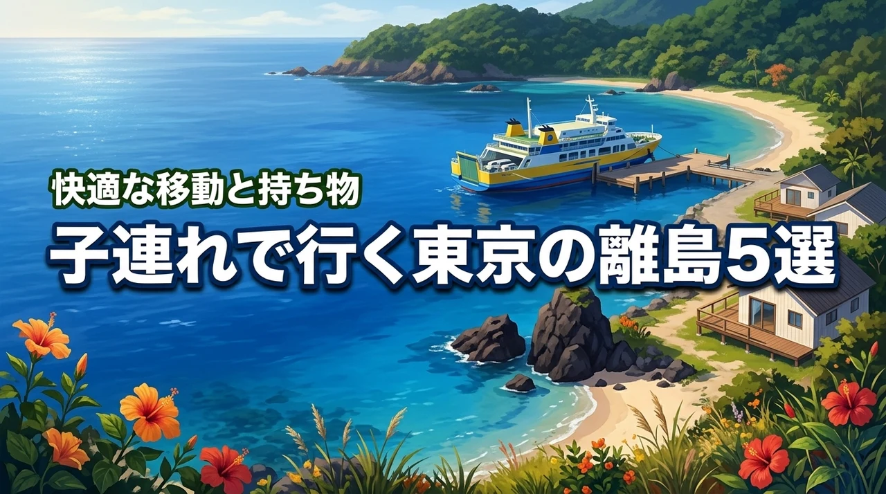 東京の離島で子連れにおすすめの島5選！快適な移動手段や必須の持ち物を紹介