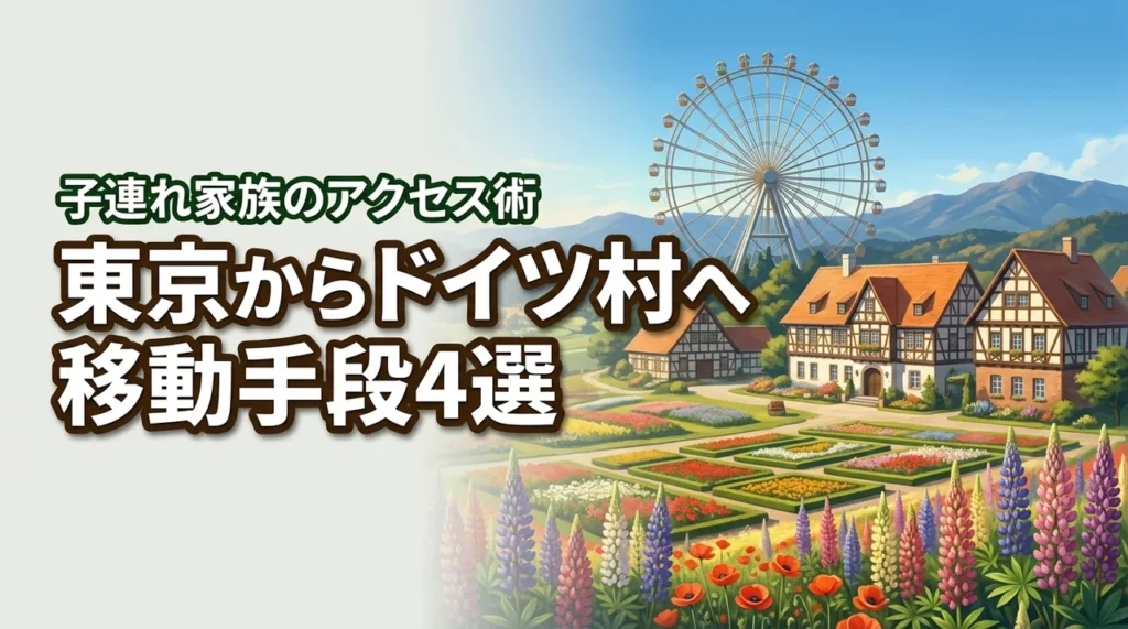 東京からドイツ村へ行く移動手段4選！子連れ家族のためのアクセス完全ガイド