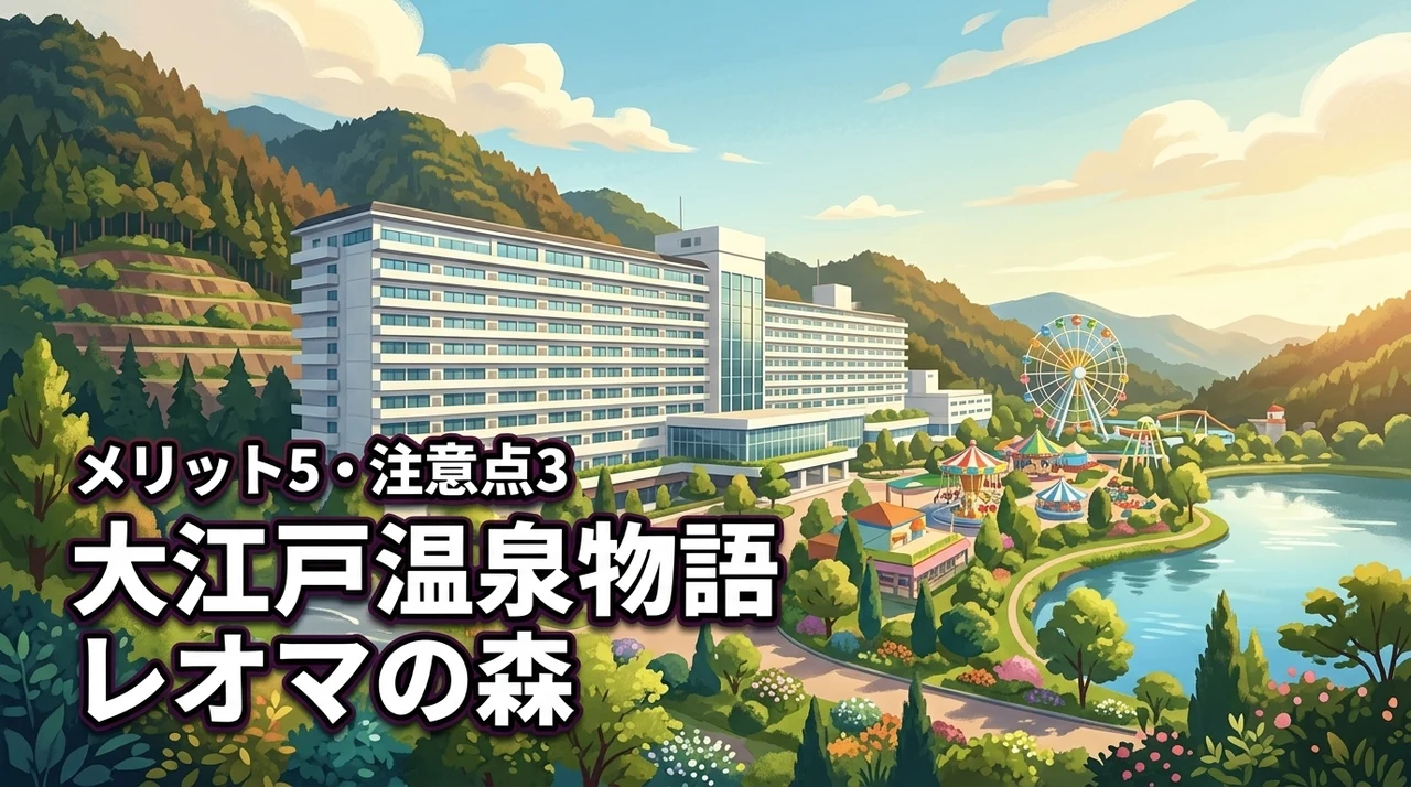 大江戸温泉物語ホテルレオマの森の概要を網羅！宿泊メリット5つと注意点3つを解説