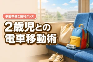2歳児との電車移動は事前準備が命!周りに迷惑をかけないコツと便利グッズ