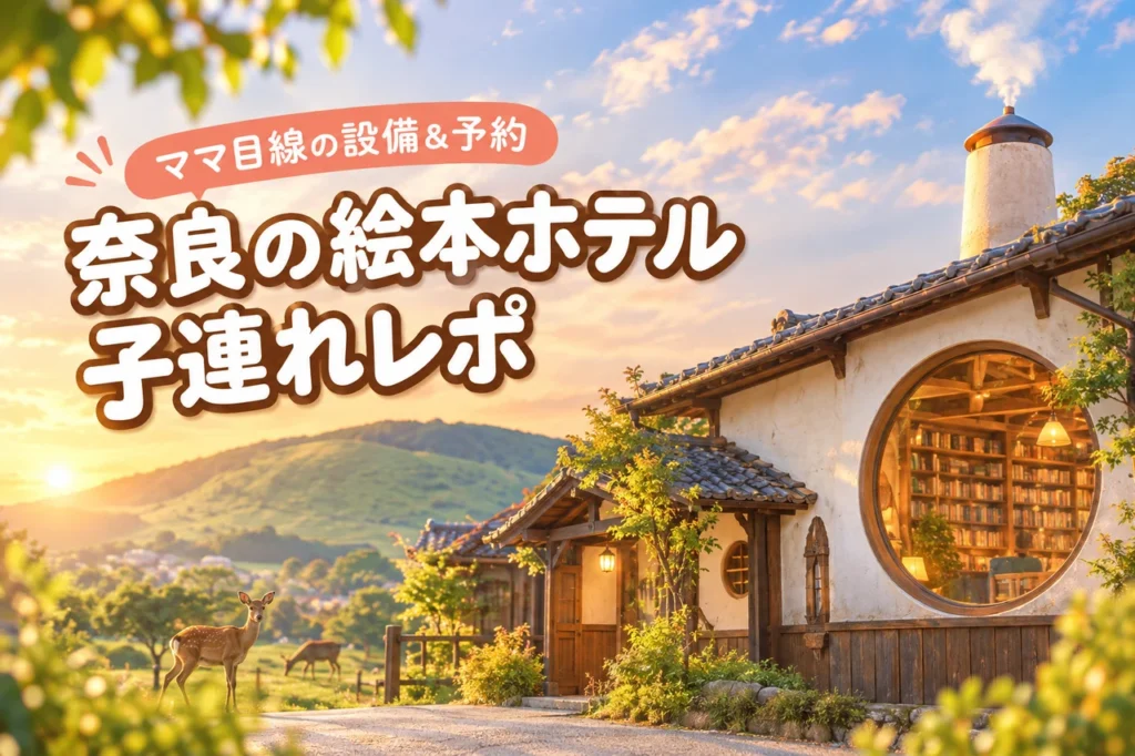 奈良で話題の絵本ホテルは子連れでも安心？設備や予約方法をママ目線で実録解説